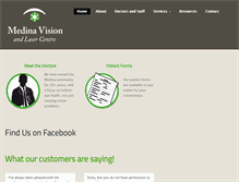 Tablet Screenshot of medinavisionandlaser.com